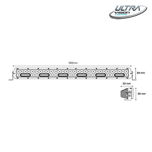 NITRO Maxx 305W 35″ LED Light bar - Essential4x4