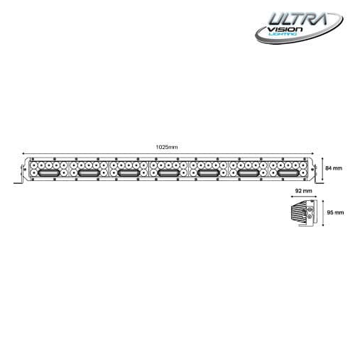 NITRO Maxx 355W 40″ LED Light bar - Essential4x4