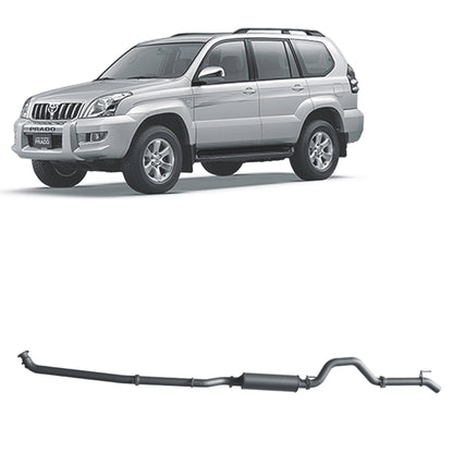 Redback Extreme Duty Exhaust for Toyota Prado 120 Series 1KZ-TE (10/2002 - 10/2006)