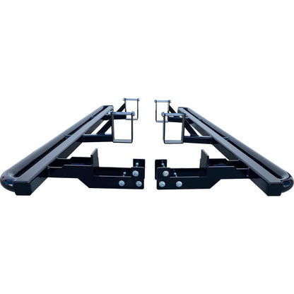 Toyota Hilux N70 FLAT Rock Sliders / Side Steps – Powdercoated - Essential4x4