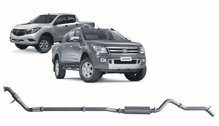 Redback Extreme Duty Exhaust for Ford Ranger 3.2L (01/2011 - 09/2016), Mazda BT-50 (11/2011 - 06/2016)