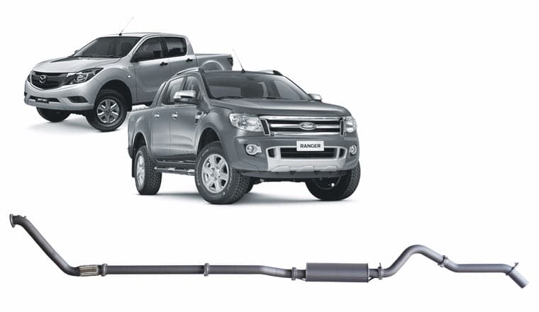 Redback Extreme Duty Exhaust for Ford Ranger 3.2L (01/2011 - 09/2016), Mazda BT-50 (11/2011 - 06/2016)